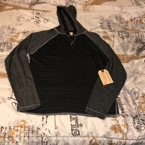 NWT long sleeved hooded shirt (L 14/16)